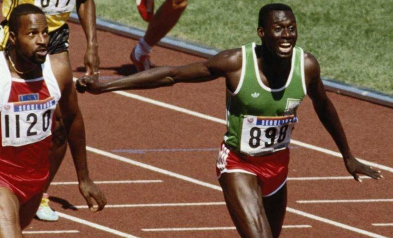 Mamadou Dia Ba, 400m hurdles silver medalist, Seoul, 1998